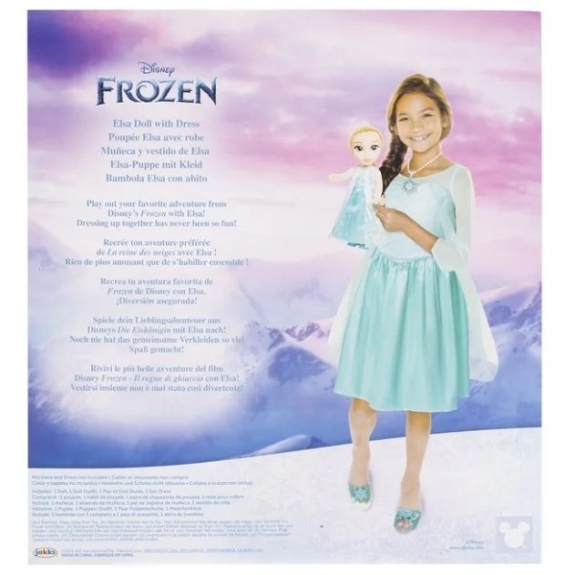 NEW Disney's Frozen Elsa 14 inch Toddler Doll with Dress up Outfit and shoes