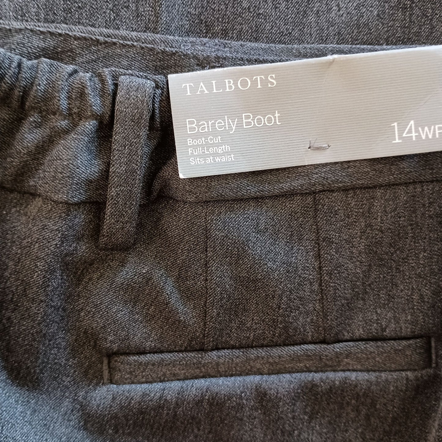 Talbots Barely Boot Boot Cut Flat Front pants New size 14 Women Petite