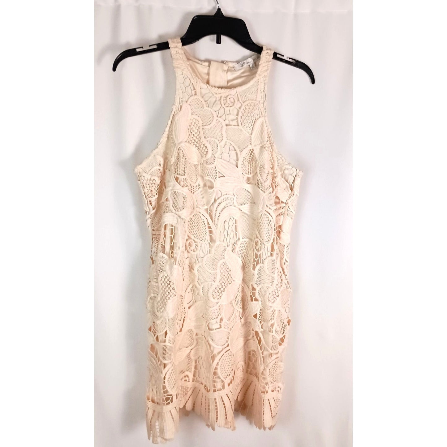 Lovers & Friends Caspian Lace Shift Mini Dress Back Zip Size S