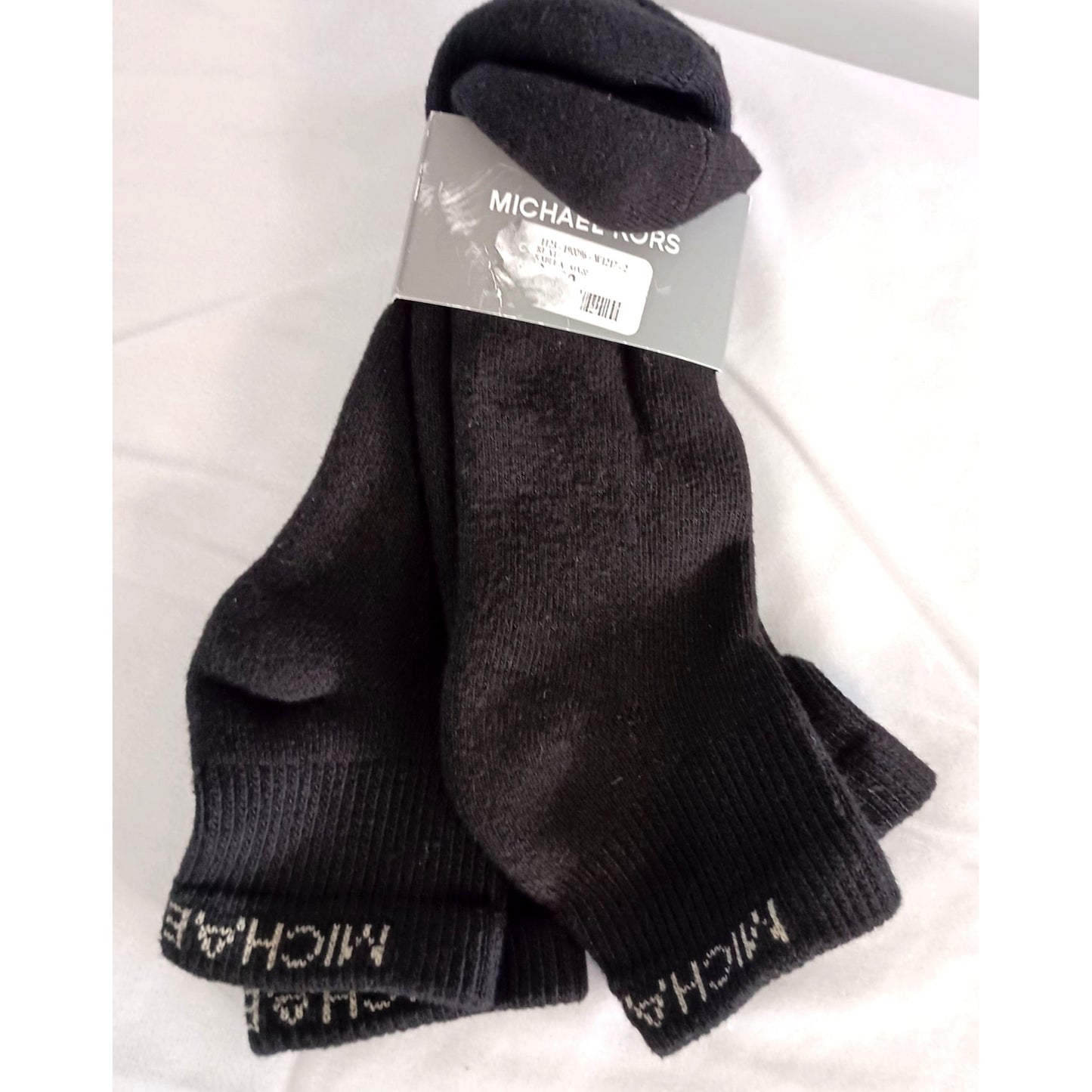 Michael Kors 2 pair men logo ankle socks New size 7-12