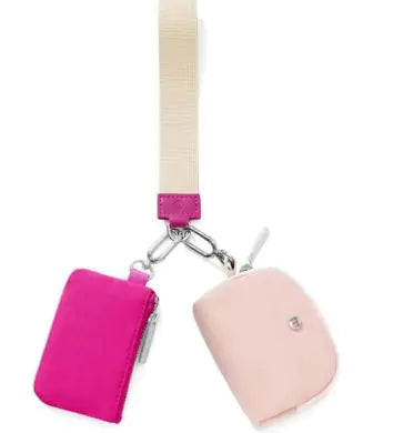 Pouch and Wallet Keychain Wristlet Perfect for Running Errands, Yoga Class, Gym 9 colors to choose from!