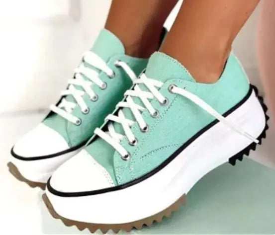 So Adorable! Canvas Platform Fashion Sneakers Casual Shoes  Sizes 35-43