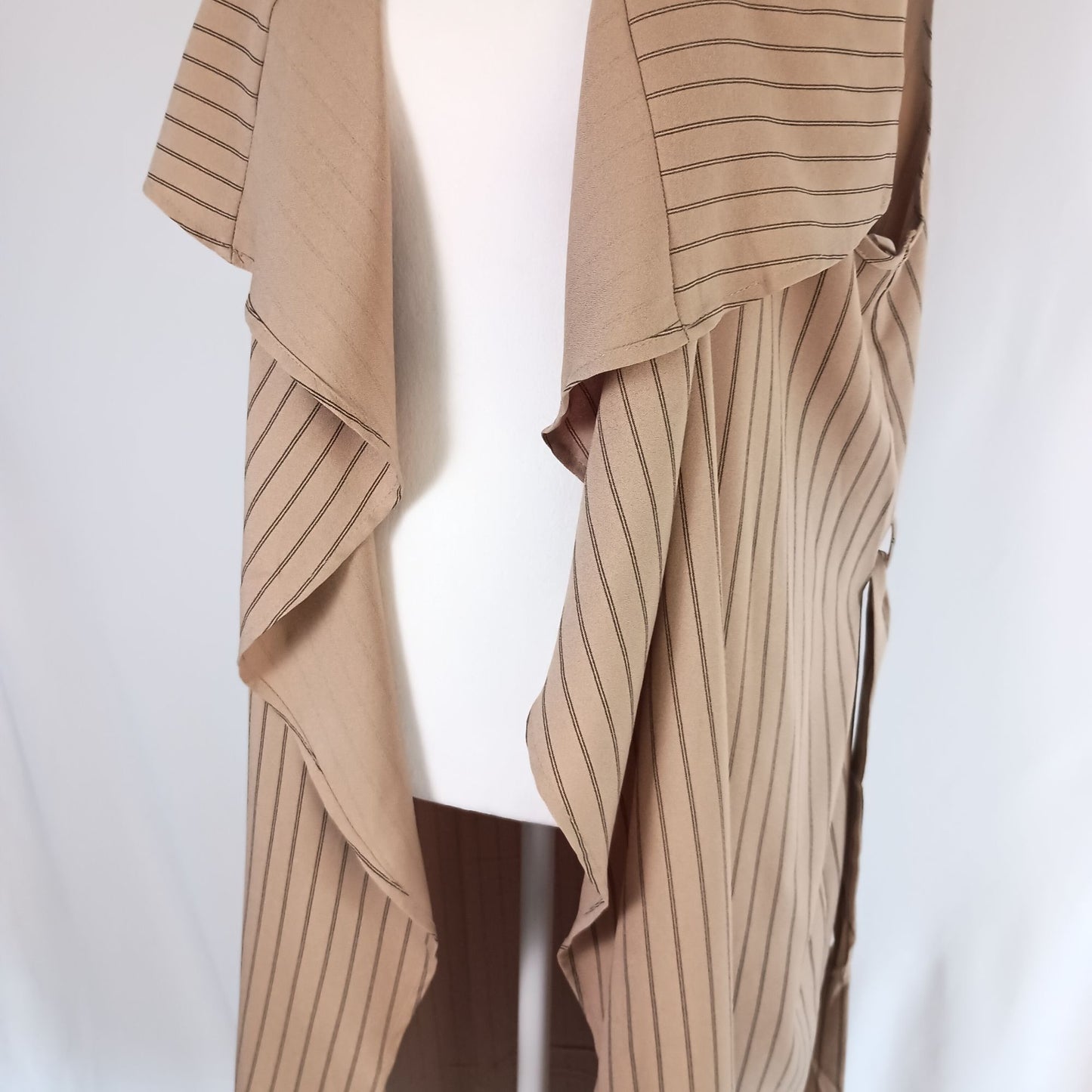 NEW Perch by Blu Pepper sleeveless duster cardigan belted plus size 1X